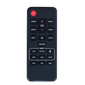 Replacement NC306UH Sound Bar Remote Control fit for SANYO Soundbar FWSB415EA, FWSB426F, FWSB426FA NC302 NC302UH