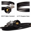DOZYANT 6 Feet Propane Regulator and Hose with Elbow Adapter