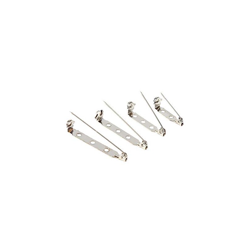 50Pcs Bar Pins Brooch Lock, Pins Safety Pins Back Safety