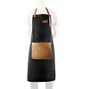 Eva Solo Apron Black/Cognac/Hand-Sewn/Washable at 30°C/OneSize/WxH 69x98cm