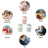 QLFJ-FurDec 2PCS Plastic Mini Wastebasket Bathroom Bins with Swing Lid