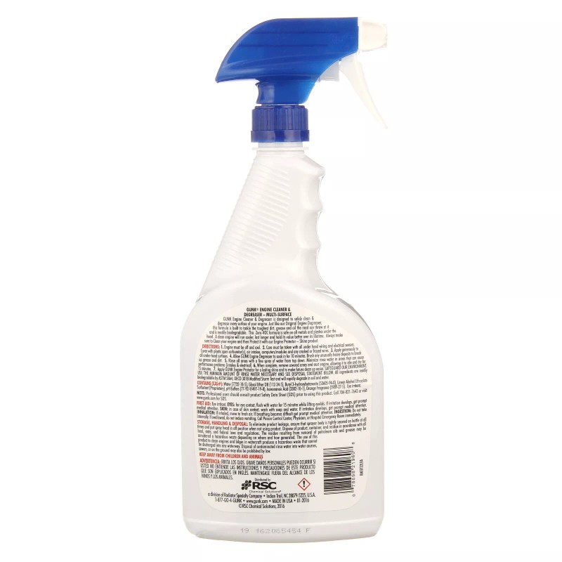 Gunk Citrus Multi-Surface Engine Cleaner & Degreaser Trigger Spray 32