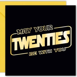 Cult Kitty 20th Birthday Card Men - 20's Be With You - Son 20th Birthday Cards for Men, Happy 20th Birthday Card, Funny 20th Birthday Card