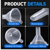 20-Piece Mini Clear Plastic Funnel Set for Small Bottle Filling