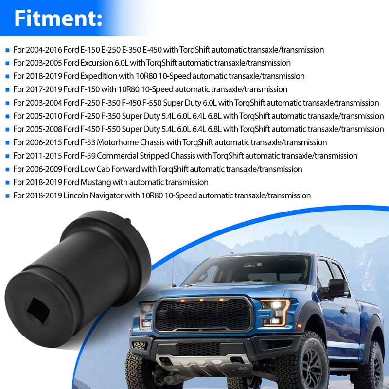 Output Shaft Locknut Socket Removal Tool T-7458 For Ford TorqShift