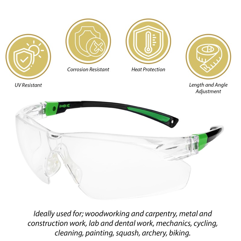 Wild Polar Premium Adjustable Safety Glasses for Work - Premium