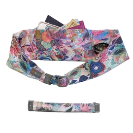 BANDI Unisex Secure Running Belt with Adjustable Straps Large Pocket, Plus Size - Coral Reef