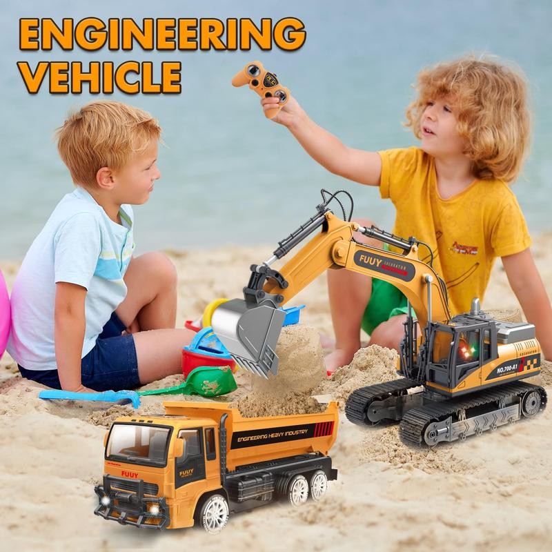 FUUY RC Dump Truck Toy for Kids - 2.4 GHz