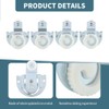 CALIDAKA 4PCS Sliding Wardrobe Door Hardware Roller Kit,Sliding Closet Door