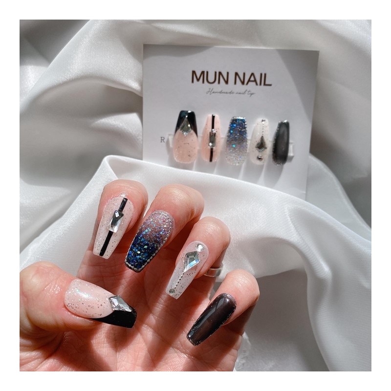 Starry Night Nail Tips - Lipstick / 별이빛나는밤 네일팁 -