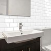 DEWOO 10 Thick White Subway Tile Peel and Stick Backsplash