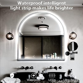 SenwenDeng White 6000k Mirror Light, 10ft 360 LED Hollywood Style Vanity Make Up Light, Ultra Bright White LED Neon Light, for Makeup Vanity Table & Bathroom Mirror, Mirror Not Included