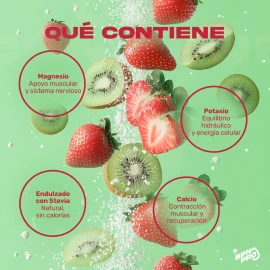 Creatina Monohidratada Pura Y Electrolitos Fresa Kiwi
