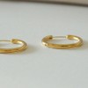 Gold & Deer 14K Gold Field Simple Basic Ring Earrings
