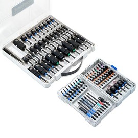 toolant 34pcs Impact Magnetic Nut Driver Set & 52-Piece S2 Steel Screwdriver Bit Set