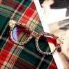 ICARA Oversized Christmas Bling Rhinestone Reading Glasses for Women Christmas