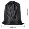 Extra Large Drawstring Bag Black, 94CM x 120CM Tear-Proof Portable