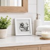Funny Highland Cow Bathroom Wall Art Decor, 7x7 Inch