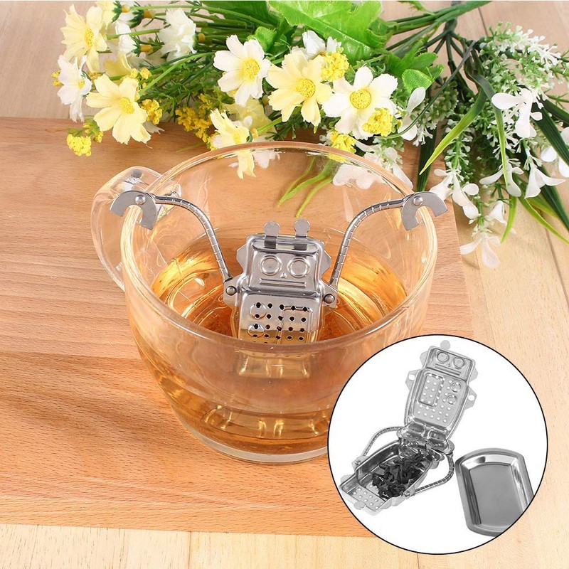 Tea Infusion, Stainless Steel Mini Robot Tea Maker Loose Tea