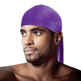 Tyche Silky Durag Royal Silky Collection Ultra Stretch Purple