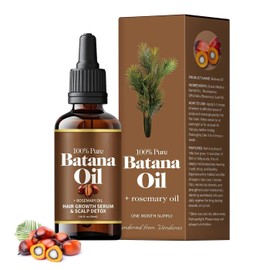 Batana Oil with Rosemary for Hair - Batana Oil from Honduras, Hair Oil for All Hair Types