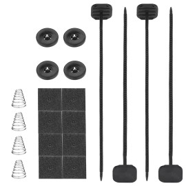 American Volt 4PC AUTOMOTIVE ELECTRIC FAN MOUNTING INSTALLATION KIT ZIP-TIES CORNER L-BRACKETS
