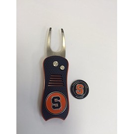 Syracuse Orange Switchblade Divot Tool, Bonus Marker, New