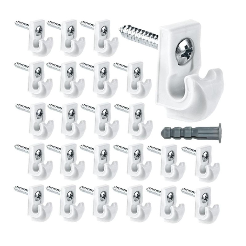 Colcolo 24x Wire Shelf Loop Clips Closet Shelves Clips Heavy