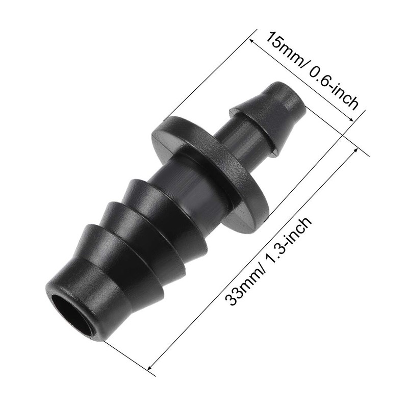 sourcing map Barb Drip Pipe End Closure Cap 4mm and