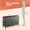 WLIVE Dresser for Bedroom with 5 Drawers, Long Storage Dresser,