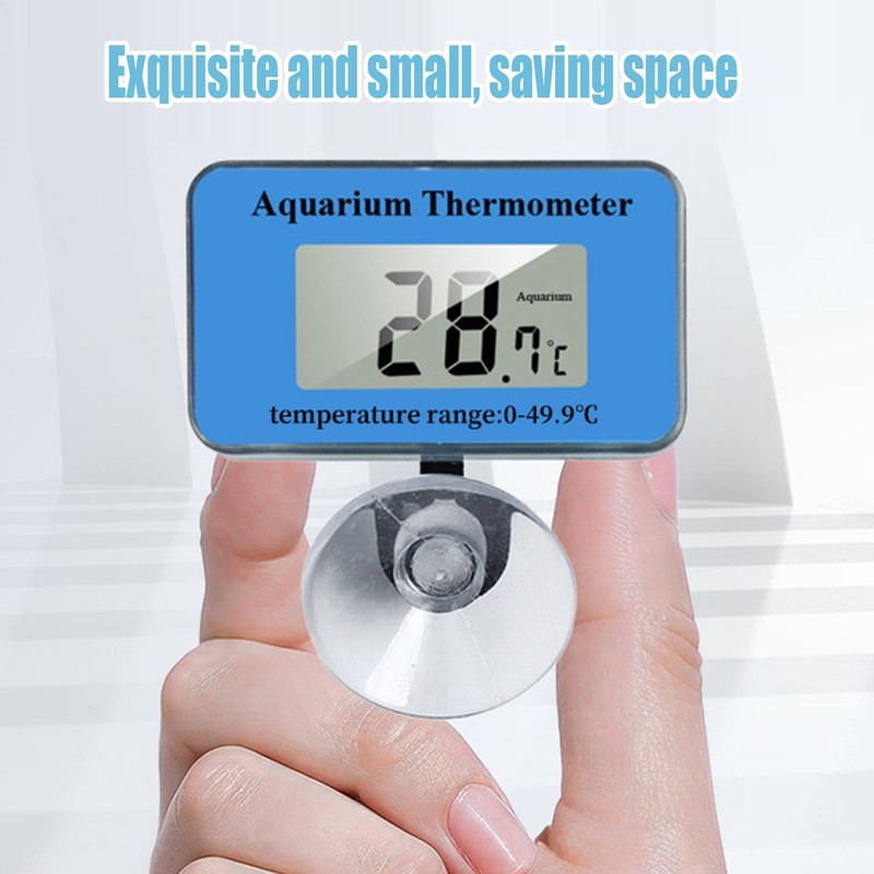 Tank Thermograph Aquarium,Accurate Digital Aquarium Temperature Meter - LCD Display