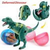 OCATO Easter Eggs Filled with Dinosaur Toys Jumbo Deformation Dinosaur