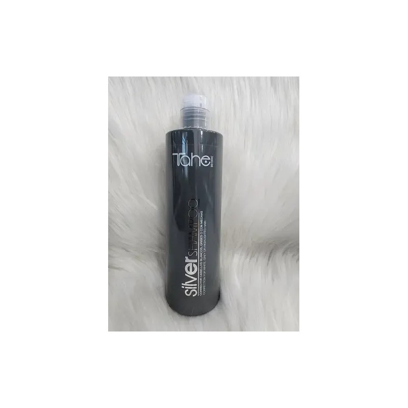 Tahe Silver Shampoo Matiza Mechas, Rubios Y Canas 300 Ml