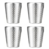 TIICOO Stainless Steel Cups 4 Packs 10oz/300ml Stackable Double Wall