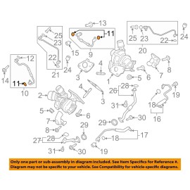 FORD OEM Turbocharger Turbo-Water Inlet Gasket FT4Z6N652D