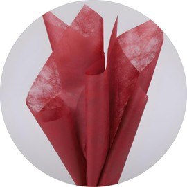 MLSG 96 Sheets Tissue Flower Wrapping Paper Cotton Wrapping Flower Paper Withdrawable Lining Paper Non-Woven Waterproof Floral Bouquet Wraps for Florist Packaging Arrangement (Red)