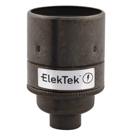 ElekTek ES E27 Edison Screw Fitting Brass Smooth Coat 10mm Insertion Ideal for Vintage Filament Bronze