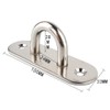 4 Pcs Pad Eye Plate Rectangular Pad Eye Carabiner U