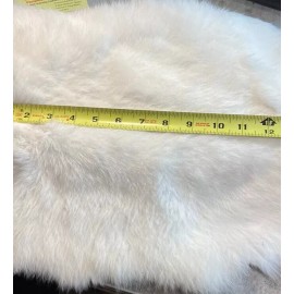Rabbit Fur Pelt White/Off White Genuine Leather Soft Single Pelt # 1 grade. big