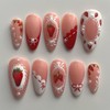 UEYRSEDB Almond Press on Nails Medium Spring Summer Fake Nails