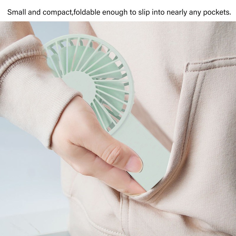 Mini Handheld Fan Foldable Portable Fan USB Rechargeable Fan For