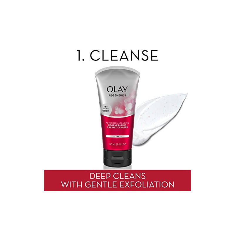 Olay Anti-Aging Skincare Kit with Regenerist Cleanser, Moisturizer & Eye