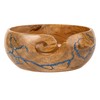 Bhartiya Handicrafts Wooden Yarn Storage Bowl, Knitting Accessories Yarn Holder