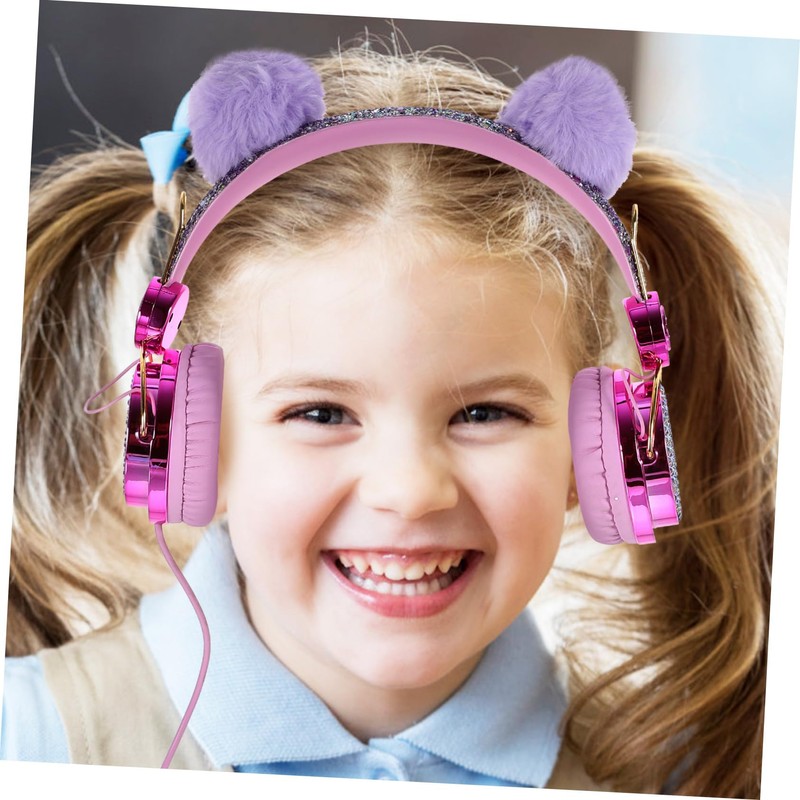 OSALADI Child Headset Boys and Girls Cartoon Headphones Long for
