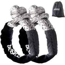 Soft Shackle 1/2" x 22 inch 56,000 LBS Break Strength, Heavy-Duty Synthetic Road Recovery Soft Shackle Rope with Protective Sleeve Off-Road Towing, ATV, 4x4, Truck, High-Performance Shackle