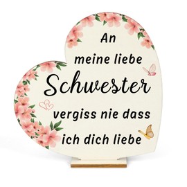 Sister Gift, Gifts for Sister, Gift Sister, Birthday Gift, Christmas Gifts, Gifts for Women, Best Sister Gifts, Gifts for Girlfriend, Heart-Shaped Board