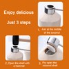 HZIYOU Coconut Opener Tool Set, Food Grade Stainless Steel Coconut