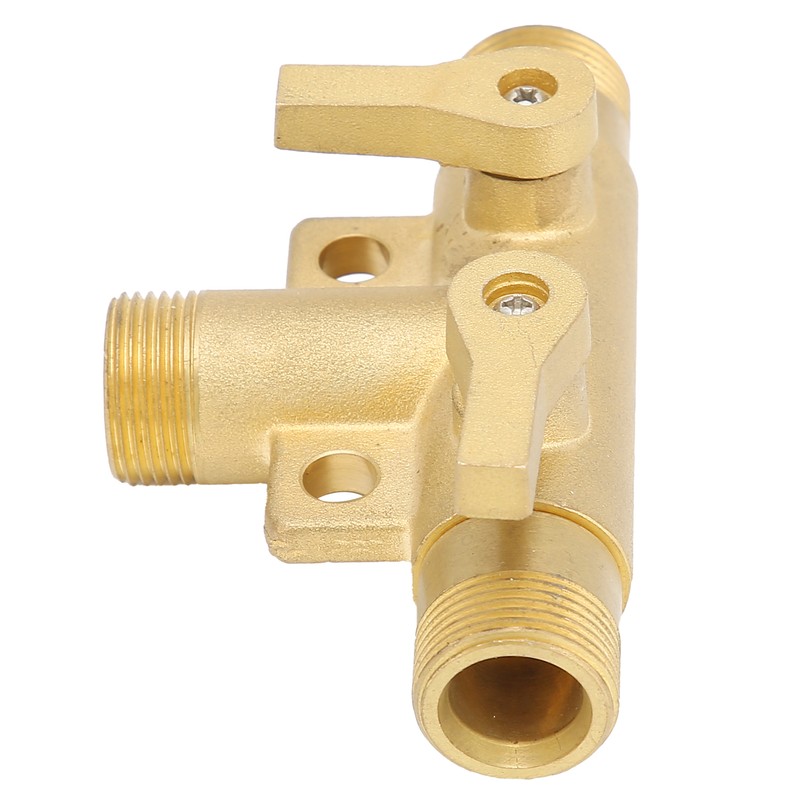 Male Thread G1/2 Tee Joint Ball Valve 3‑Way Pipe Connector