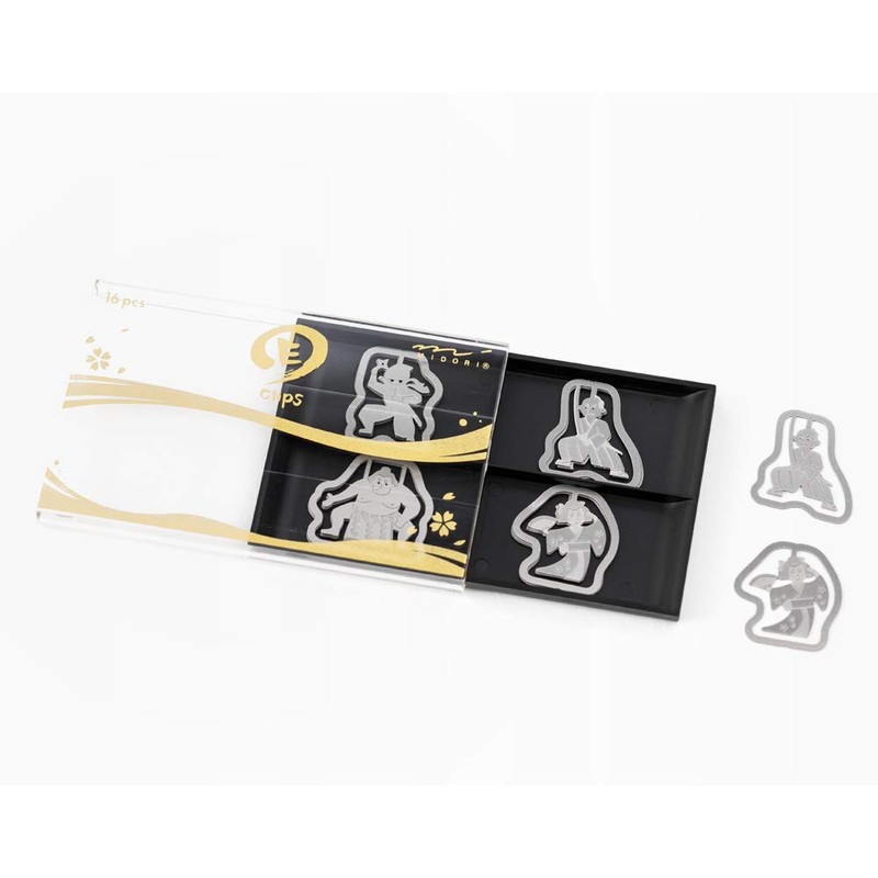 Midori 43265006 Clips, Etched Clips, Japanese Character