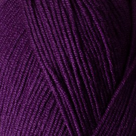 1 Skein La Mia Baby Boom, 100% Antipilling Acrylic Yarn for Knitting and Crochet for Knitting and Crochet, 100 g (3.5 oz) / 250 m (273 Yards), Weight 3 : Light-Dk, Eggplant Purple - 60